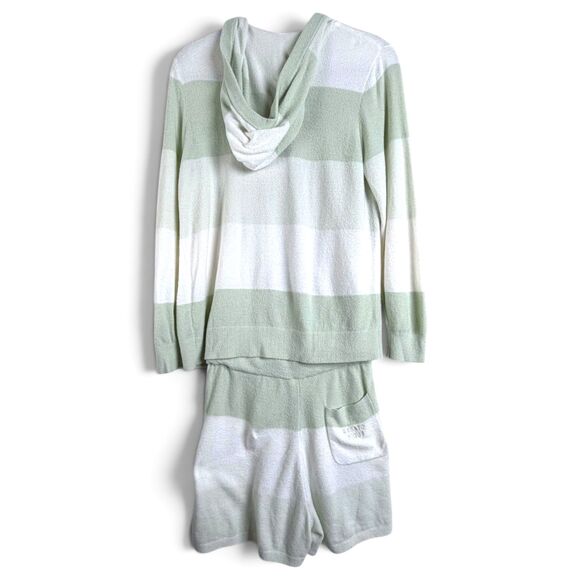 Gelato Pique Other - gelato pique mint striped plush lounge set hoodie shorts free size quiet luxury